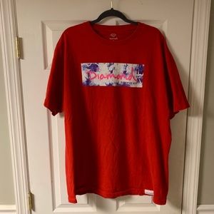 Diamond T Shirt Red Size 2XL